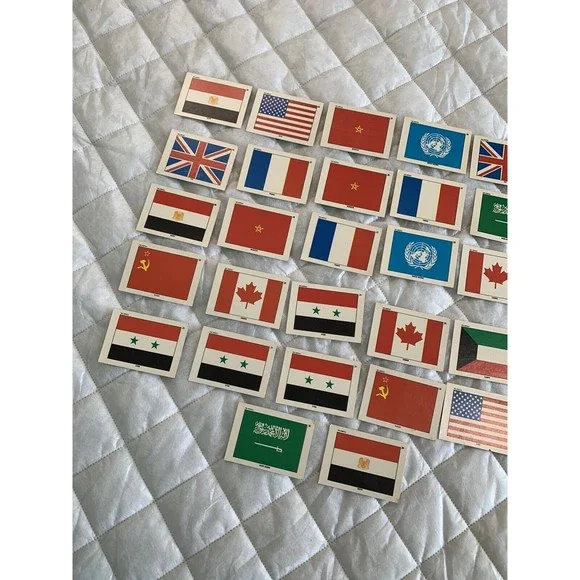 1991 Topps Desert Storm Flag Sticker Puzzle Cards Vintage 🇺🇸🇺🇸 36card Lot! - Picture 9 of 12